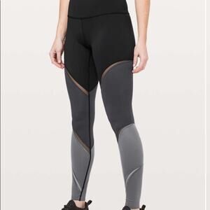 Lululemon Colour Me Ombre Tight in Black/Obsidian/Titanium